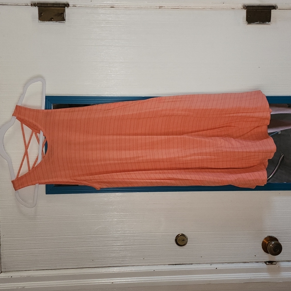 Orange summer dress